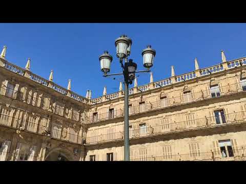 La Plaza Mayor de Salamanca, ponto de encontro de idosos e turistas