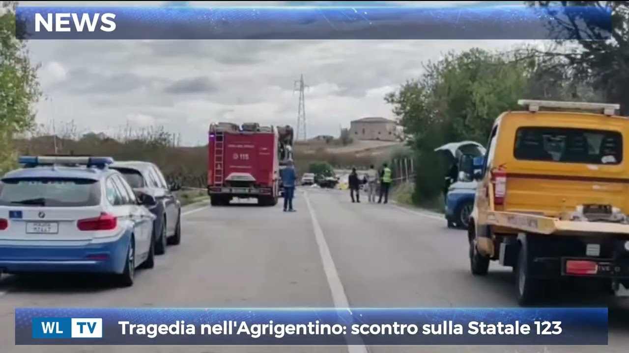 Tragedia nell'Agrigentino: scontro sulla Statale 123