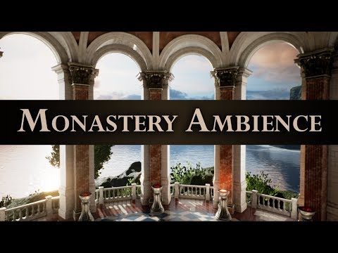 Gregorian Monastery Ambience | Backround Sounds | ASMR, Study, Contemplation | 2 Hours