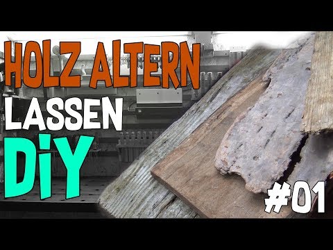 Aging Wood #01 - Brushing and Staining