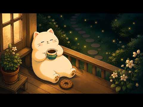 Late Night Coffee Lofi Jazz to Melt a Long Day's Tiredness Away☕🐱
