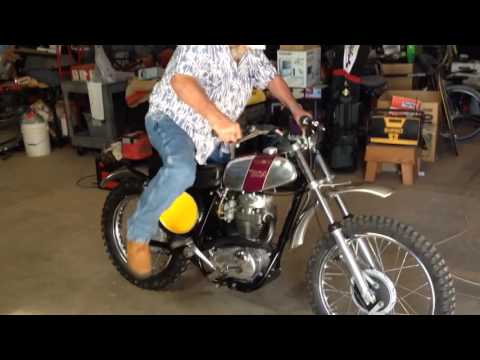 1973 BSA B50MX survivor startup