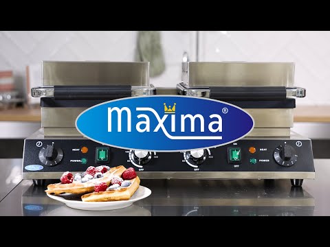 Maxima Gastro Waffelmacher - 4 Stück - Quadrat - Doppelte