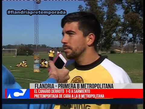 Flandria  Primera B Metropolitana  El Canario derroto 1 a 0 a Sarmiento  Parte 1