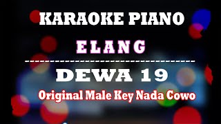 Download lagu Elang Dewa19 Karaoke Piano Original Key Nada Asli Cowo mp3