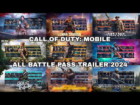 Call of Duty: Mobile - ALL BATTLE PASS TRAILER (2024)