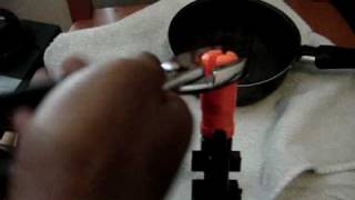 Removing a glued orange tip from an airsoft gun