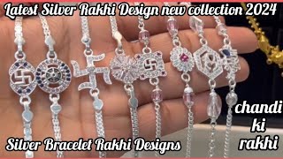 Latest Silver Rakhi Design new collection 2024 | Silver Bracelet Rakhi Designs | chandi ki rakhi