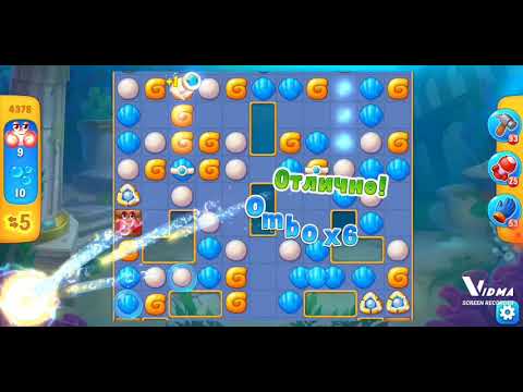 Fishdom. 4378 super hard level no boosters and diamonds