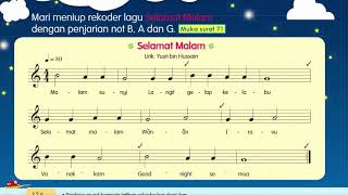 Download lagu Selamat Malam ( vokal dan instrumental ) -  Kesenian Tahun 3 mp3