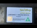 Closing To The Lion King 3 Hakuna Matata 2004