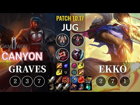 DWG Canyon Graves vs Ekko Jungle - KR Patch 10.17