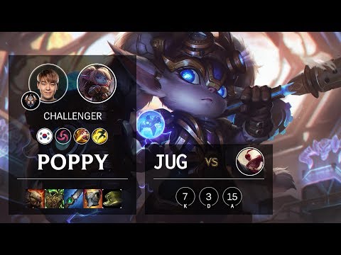 Poppy Jungle vs Lee Sin - KR Challenger Patch 10.7
