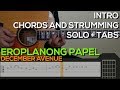 December Avenue - Eroplanong Papel Guitar Tutorial [INTRO, SOLO, CHORDS AND STRUMMING + TABS]