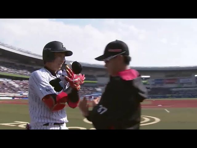 【1回裏】マリン風を味方に‼ マリーンズ・加藤の一発で先制‼ 2019/3/31 M-E