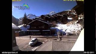 preview picture of video 'Val d'Anniviers Grimentz webcam time lapse 2010-2011'