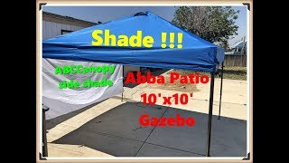 Canopy gazebo set up and review  Abba Canopy, ABC Canopy