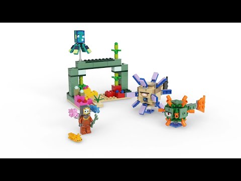 Конструктор «Битва со стражем» 1079 (Minecraft 21180) / 255 деталей