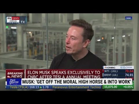 Elon Musk gives interviewer ‘best awkward pause since Ricky Gervais in The Office’