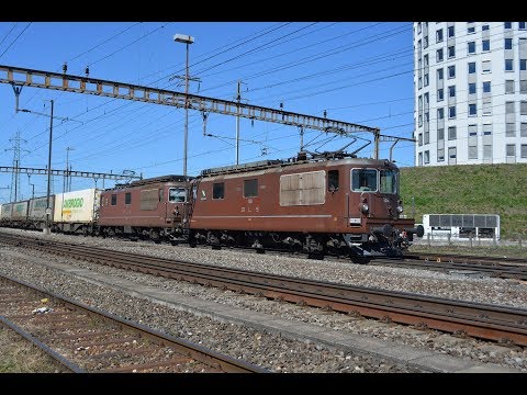 Bahnverkehr am 06.04.18 Teil 1 – "Güterzugparadies Pratteln"