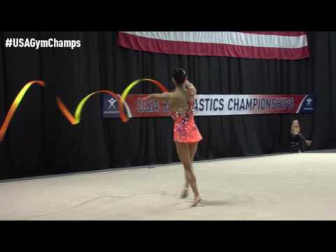 Serena Lu - Ribbon - 2016 USA Gymnastics Championships - Finals