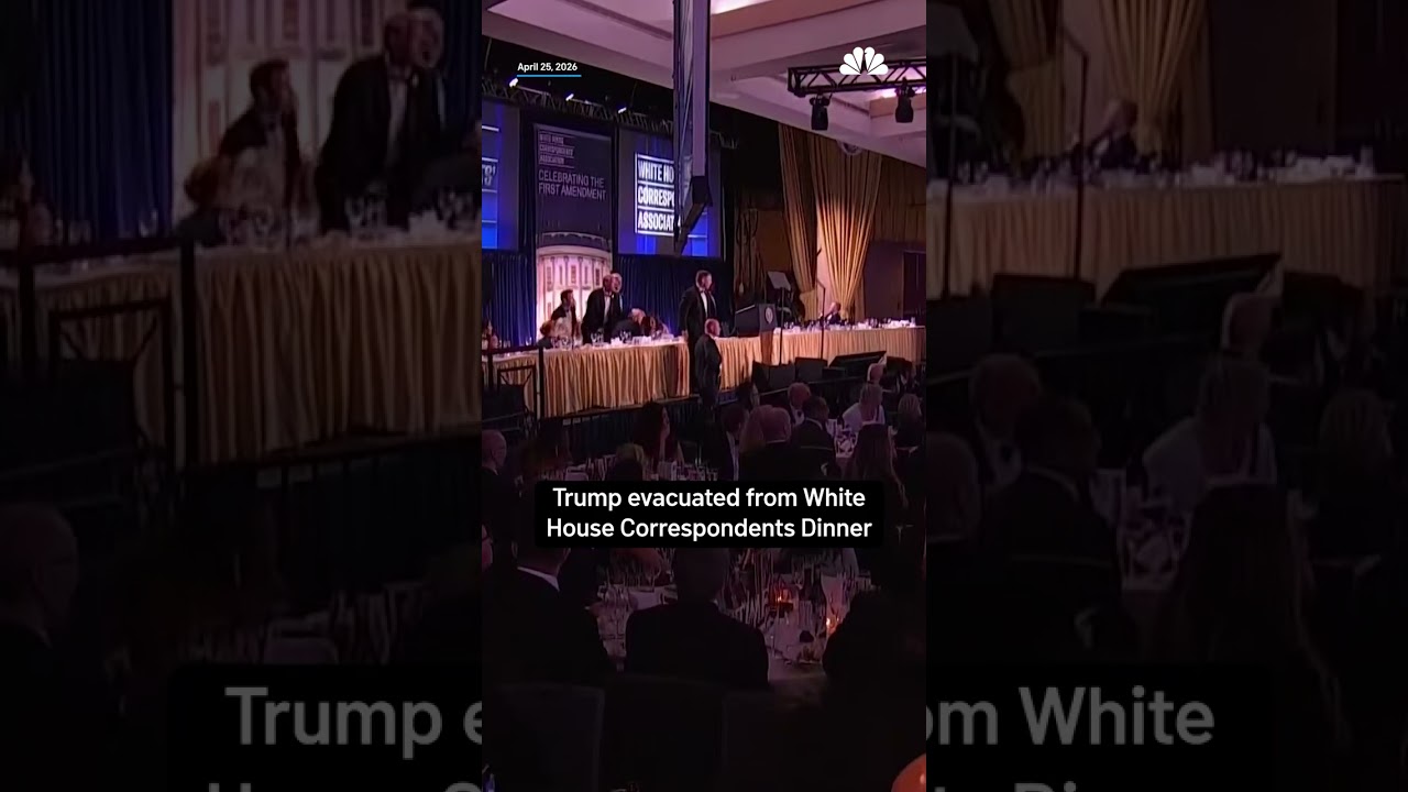 President Trump evacuated after security incident at White House correspondents dinner