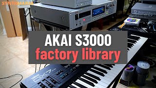 Video thumbnail for AKAI S3000 CD-ROM Factory Library demos by SynthMania