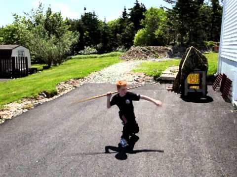 Max practicing karate