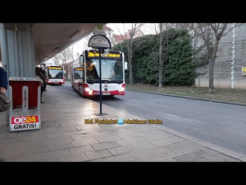 Wiener Linien Linie 28A 🚍 #080 Bhf. Floridsdorf➡️Aderklaaer Straße