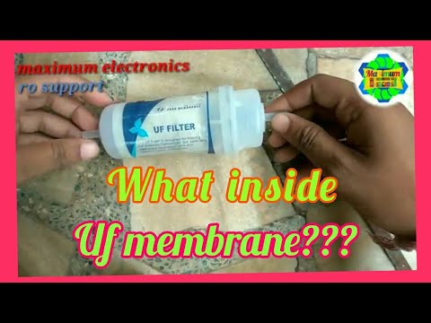 What is inside uf membrane/uf filter Video