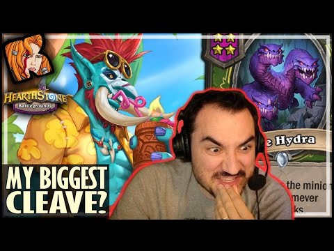MY BIGGEST CLEAVE EVER?? - Hearthstone Battlegrounds