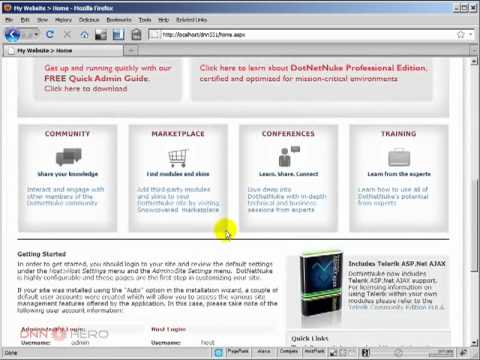 The three backend Modes in DotNetNuke - Video #150