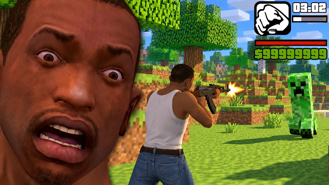 Fusione GTA San Andreas y Minecraft EN UN SOLO JUEGO 😱