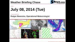 preview picture of video 'Severe Weather Maps for July 08, 2014 (Tue) - SPC Risk: SLGT'