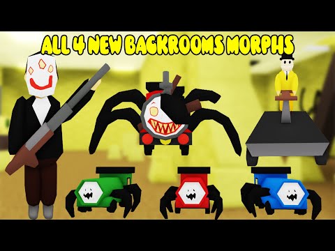How To Find ALL 4 NEW BACKROOMS MORPHS in Backrooms Morphs
