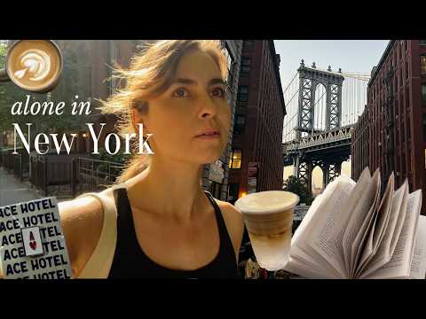 alone in New York | run club, book stores, cafes
