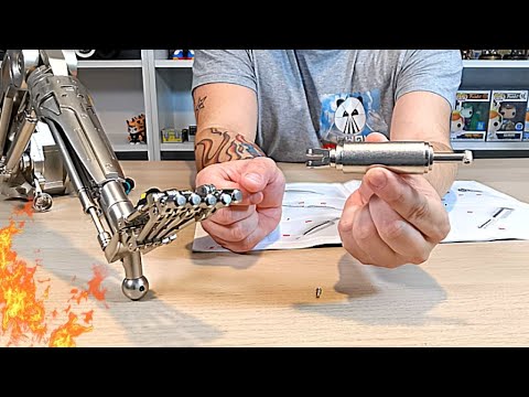 Build The Terminator T-800 Issue 74 - Fit Components For The left Arm & Shoulder ( Speed Build )