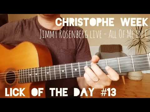 Gypsy Jazz Guitar Lick Of The Day #13   - Christophe Week - ALL OF ME in C, JIMMY ROSENBERG