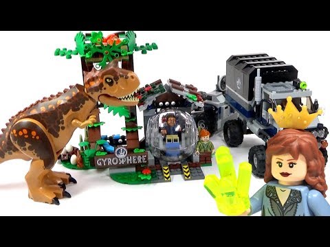 LEGO Carnotaurus Gyrosphere Escape 75929 Jurassic World Fallen Kingdom Review - BrickQueen