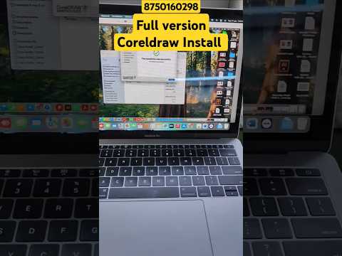 Corel draw installation on MacBook M1 M2 M3 M4 for contact 8750160298 #tranding shorts #coreldrawmac