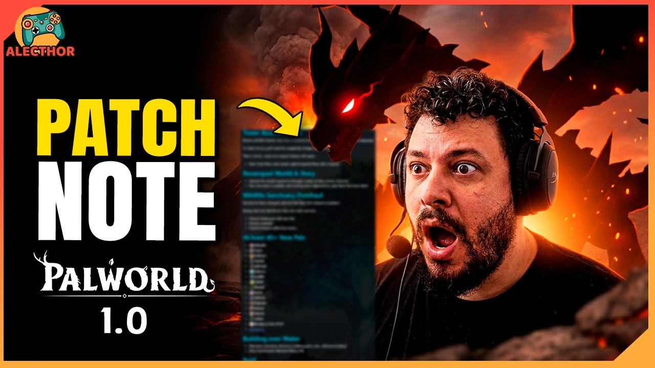 SAIU O "PATCH NOTE" DA ATUALIZAÇÃO 1.0 DE PALWORLD!