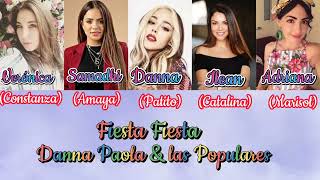 DANNA PAOLA &amp; LAS POPULARES - Fiesta Fiesta (Letra) video lyric