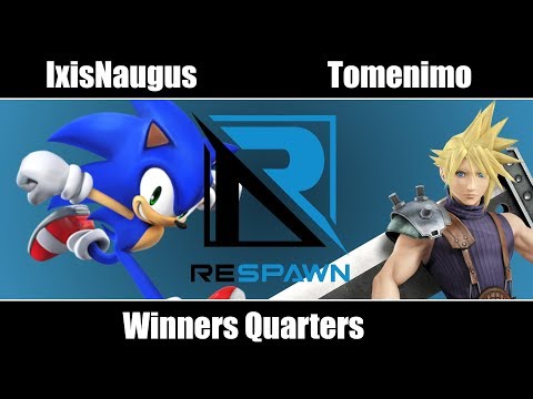 Respawn5 - IxisNaugus (Sonic) Vs. Tomenimo (Cloud) - Winners Quarters - Smash WiiU