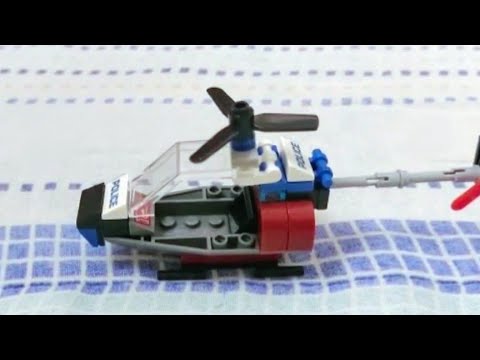 como montar um helicóptero de lego/série polícia