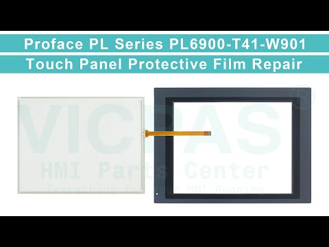 PL6900-T41-W901 Pro-face HMI Touch Digitizer Glass Front Overlay Repair Replacement