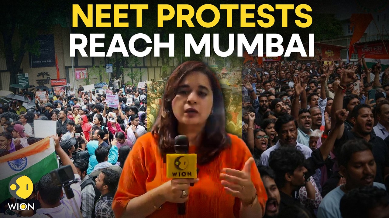 NEET Protest Wave Reaches Mumbai | Massive Gathering At Shivaji Park | WION