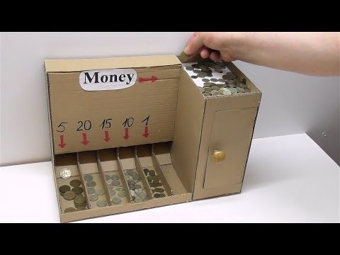 DIY Coin Sorting Machine from Cardboard