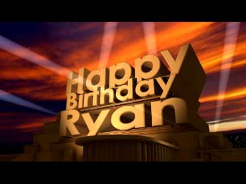 Happy Birthday Ryan