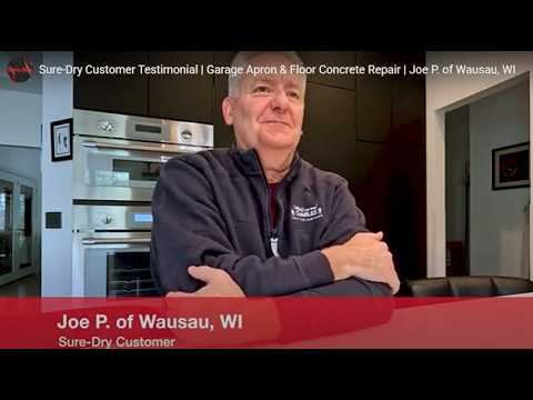 Concrete Lifting & Garage Floor Repair | Customer Testimonial | Joe P of Wausau, WI Concrete Lifting & Garage Floor Repair | Customer Testimonial | Joe P of Wausau, WI