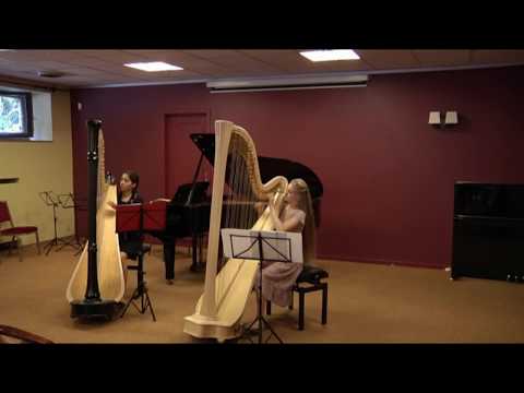 Marcel Tournier  - from 4 preludes - I & III for two harps